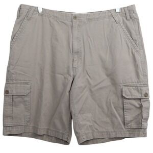 Perry Ellis Cottons Men's Cargo Shorts Size 40 Khaki Tan Cotton Utility